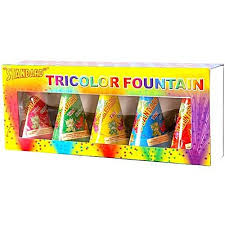 Tri Colour Fountain (5 Pcs)